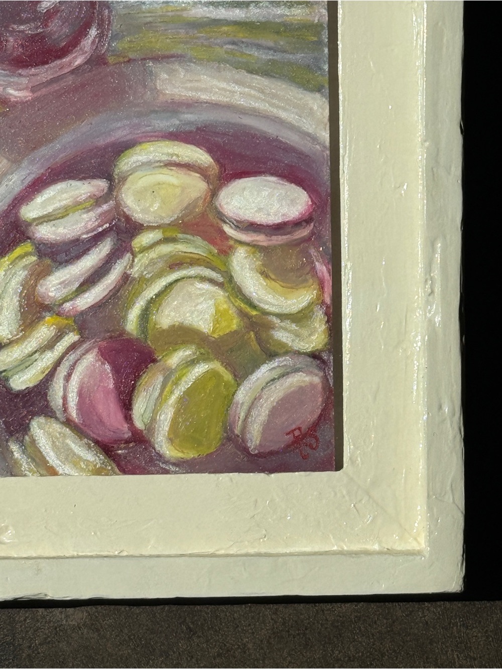 Framed original Still Life Artwork, Bakery Painting, Cooking Decor, 8x10" SALE - Picture 13 of 15